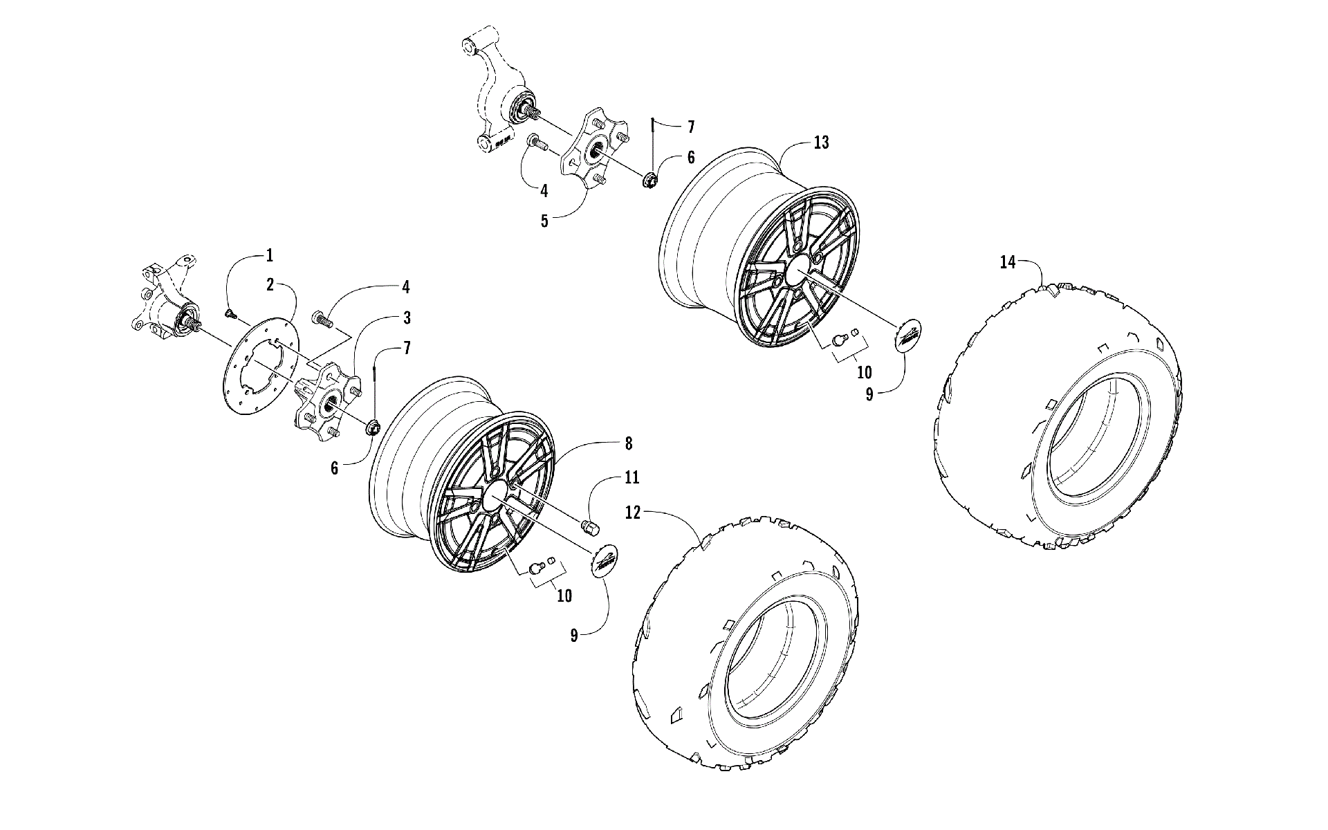 Колесо AND TIRE ASSEMBLY [301603]