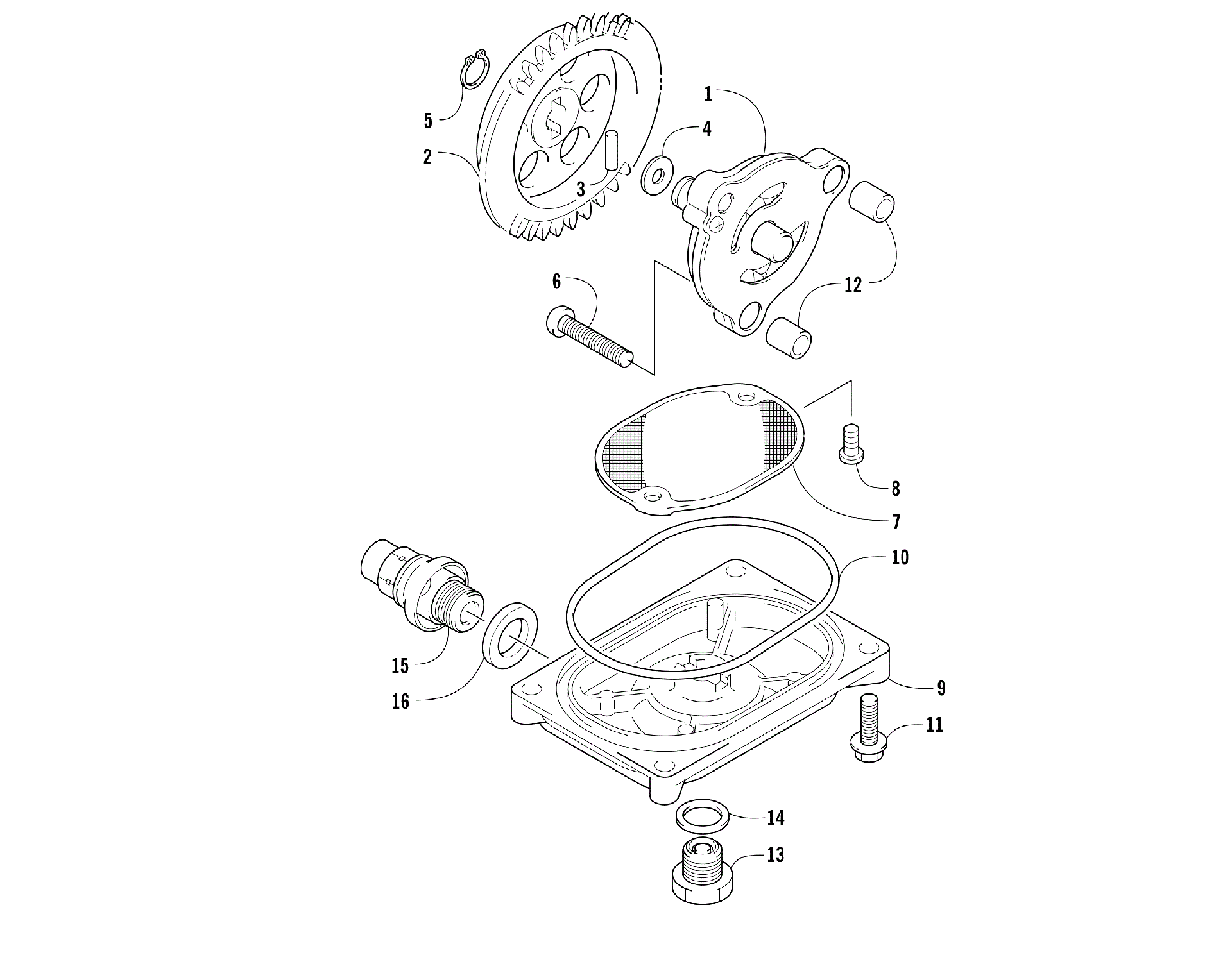 Масляный насос AND STRAINER ASSEMBLY [92405]