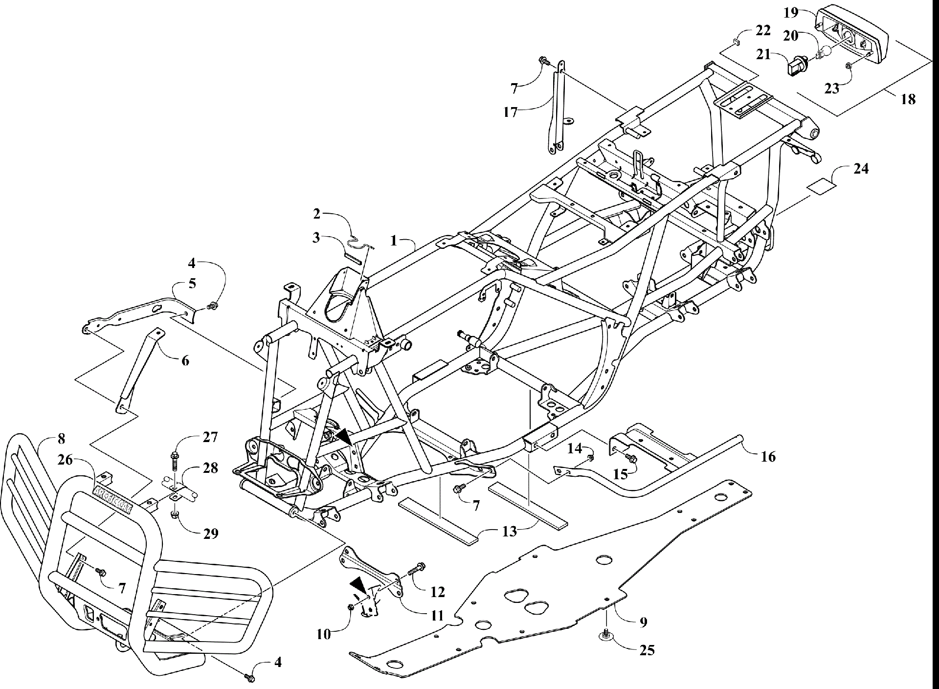 FRAME, TAILLIGHT, и RELATED PARTS [301297]