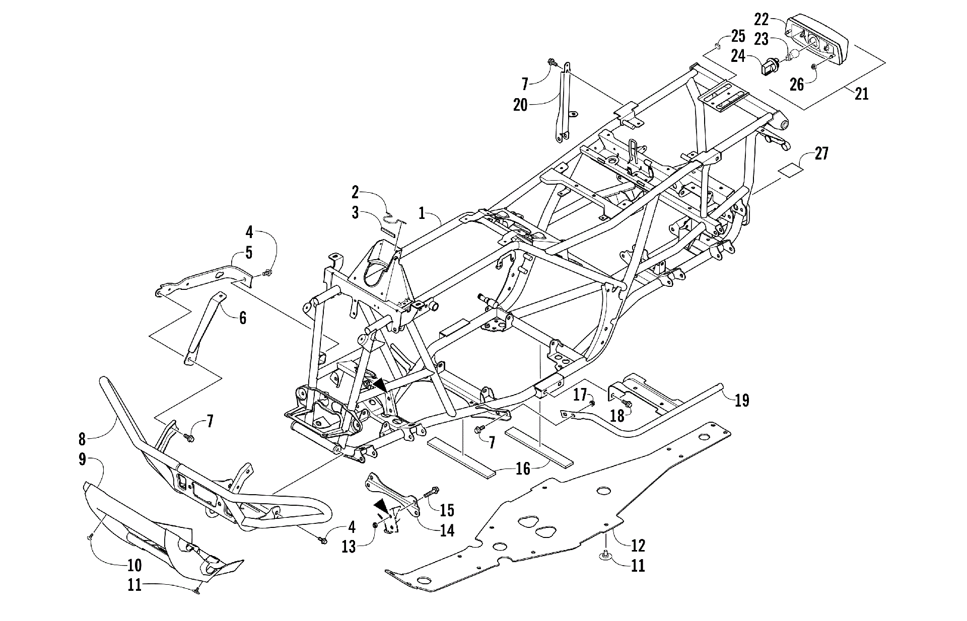 FRAME, TAILLIGHT, и RELATED PARTS [300538]
