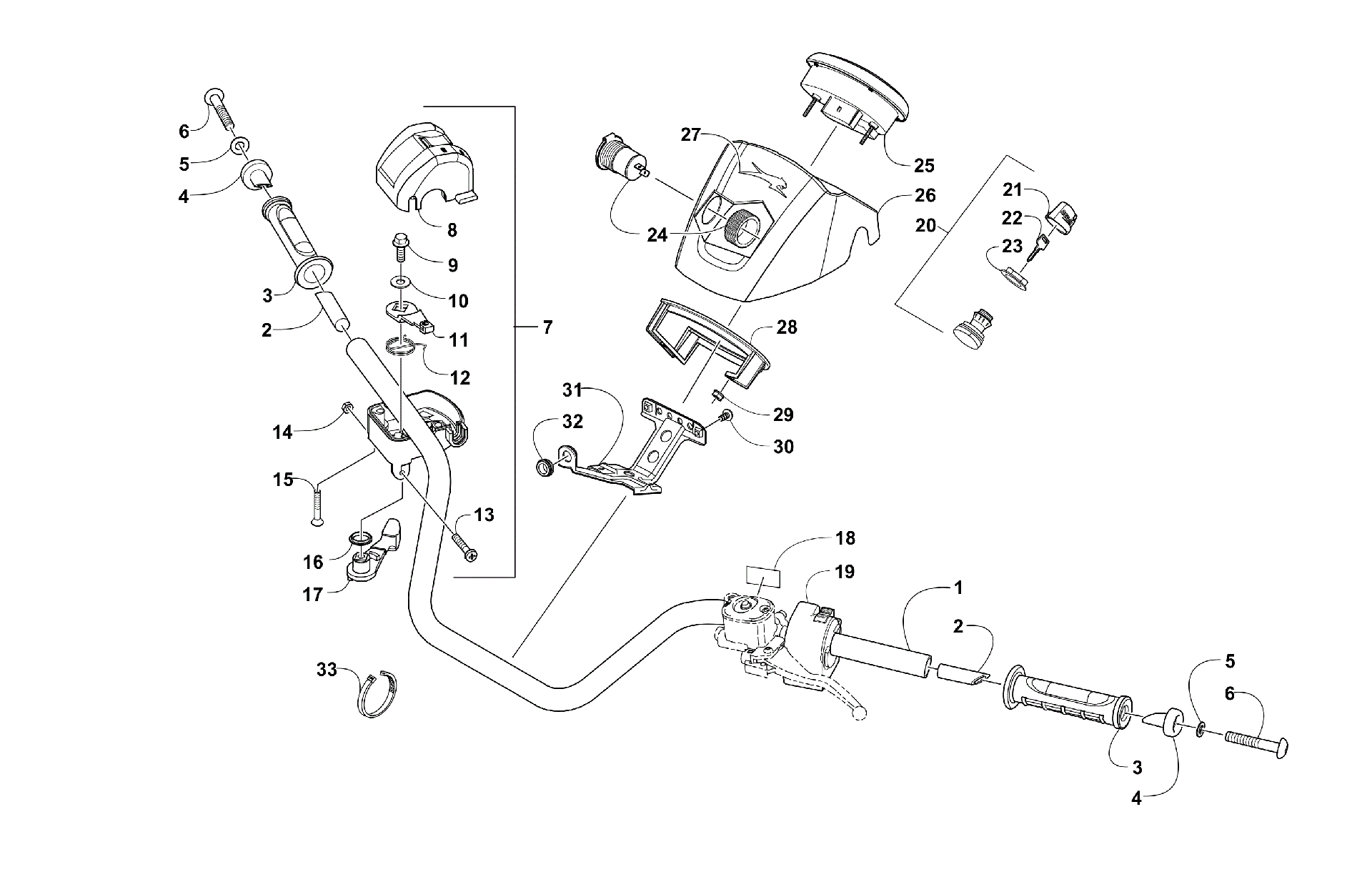 Руль AND INSTRUMENT ASSEMBLY [300607]