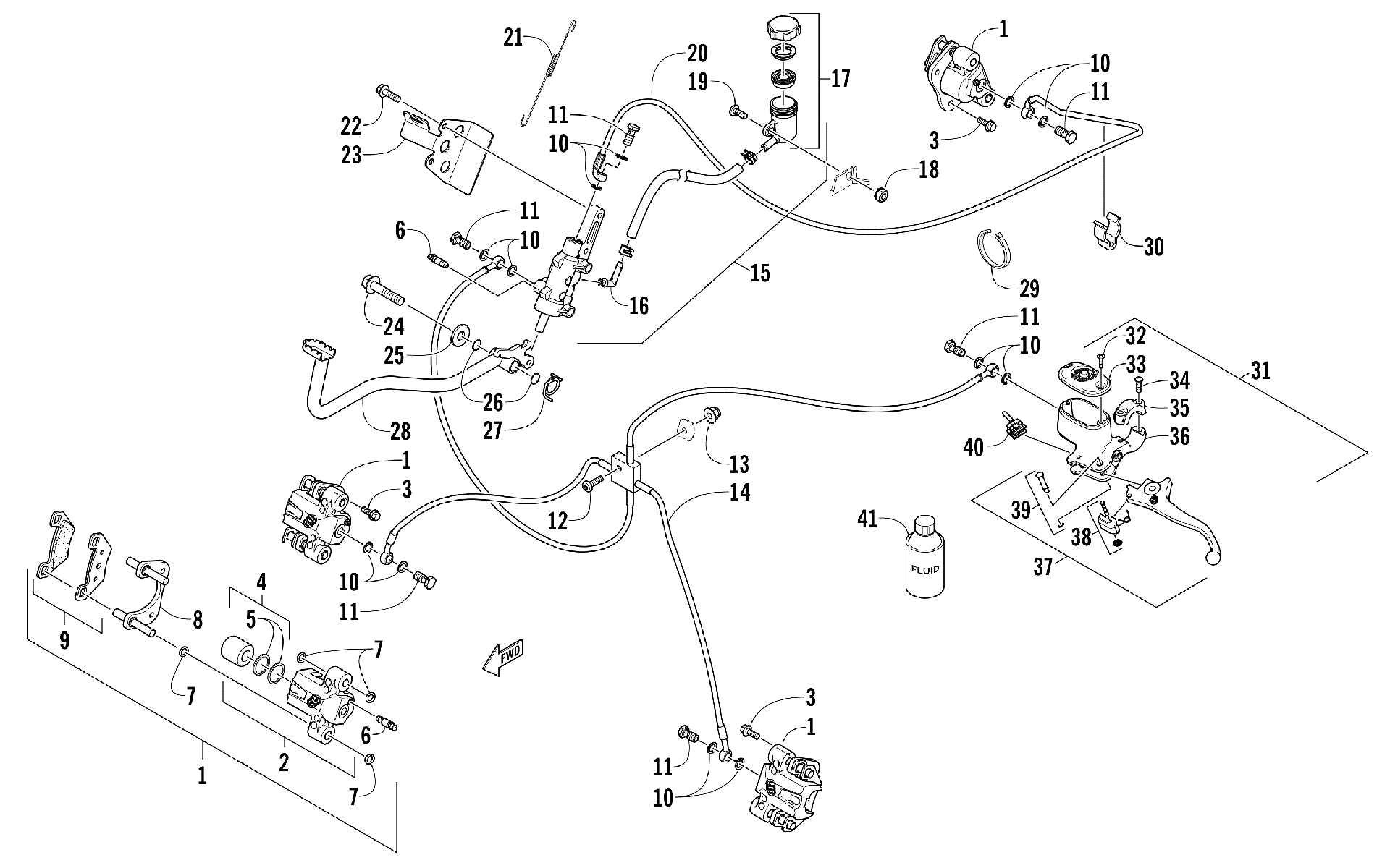 Hydraulic тормоз ASSEMBLY [97171]