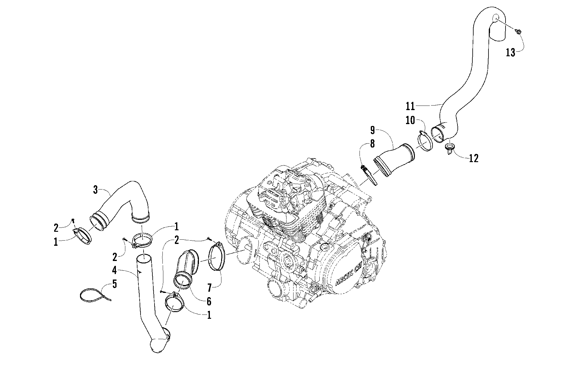 Узел охлаждения ремня/картера [92396]