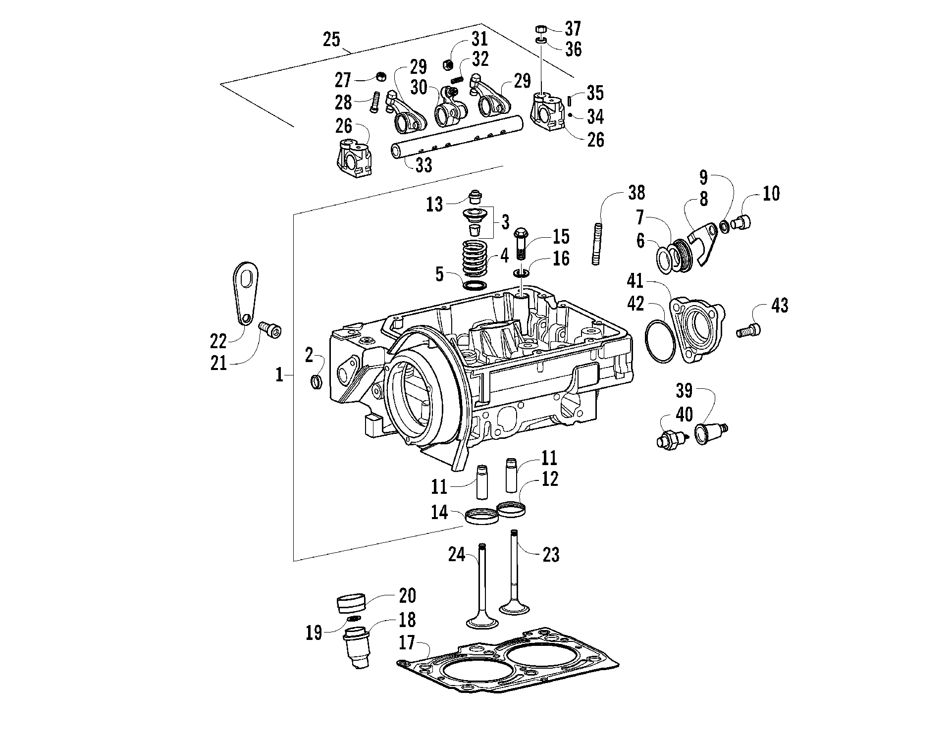 Цилиндр HEAD, VALVE TRAIN, AND RELATED ASSEMBLY [94179]