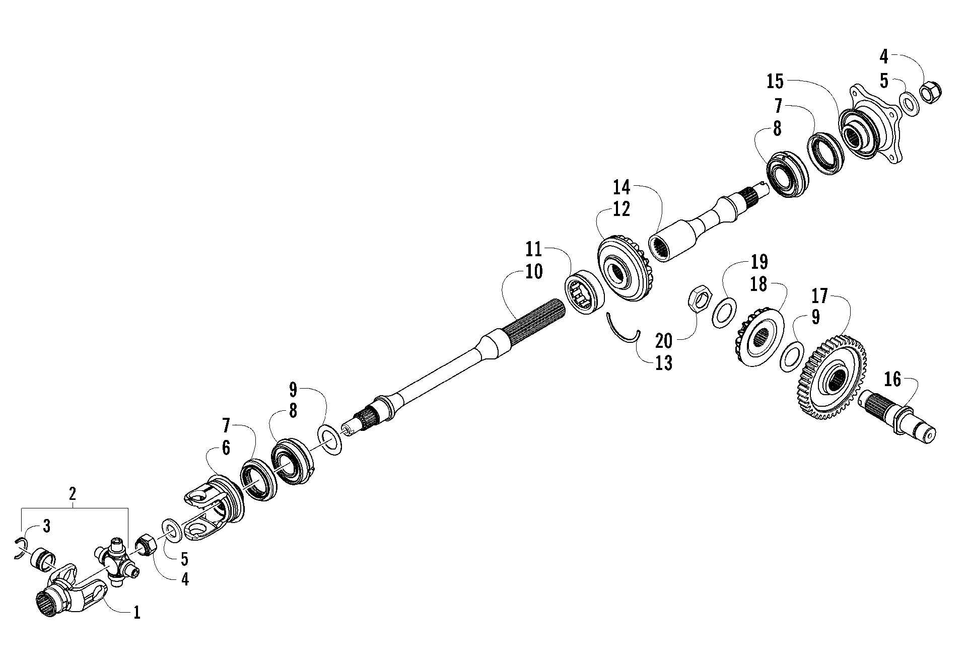 Secondary привод ASSEMBLY [99768]