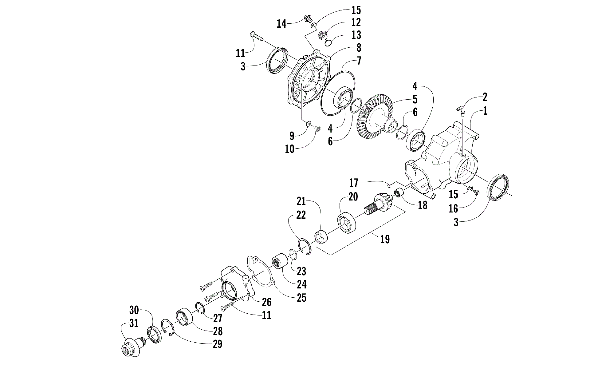 Узел заднего редуктора [300533]