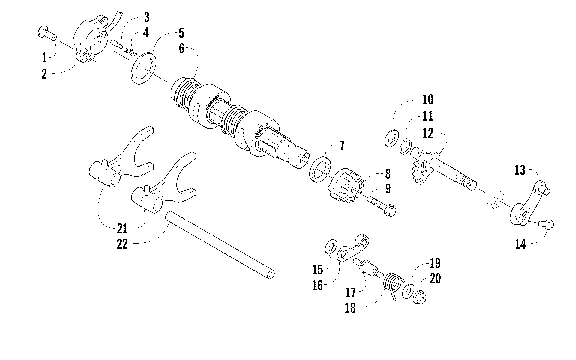 передача Shifting ASSEMBLY [100098]