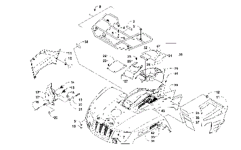 2014 ATV 550 XT INTERNATIONAL GRAY [A2014BGO1POSS]