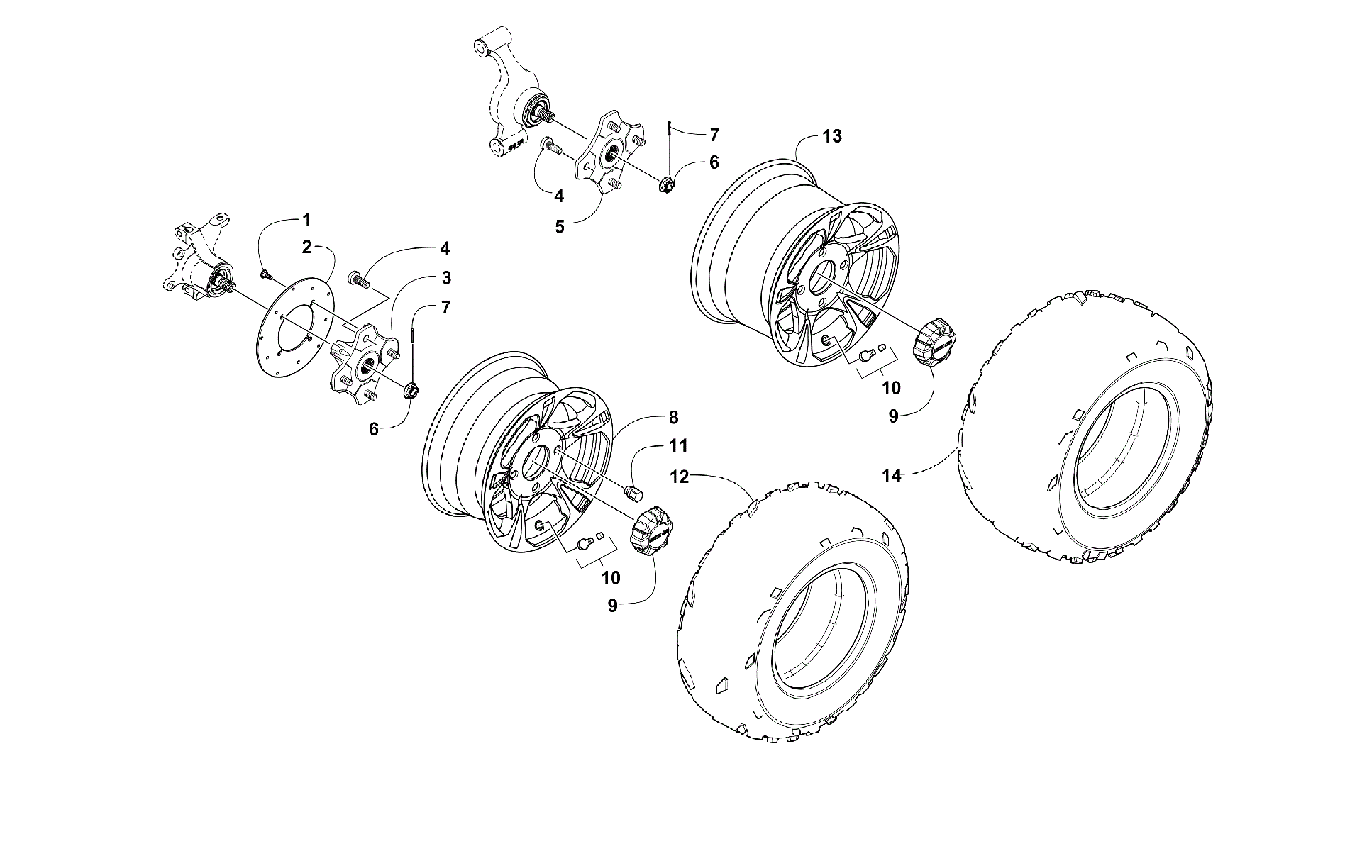 Колесо AND TIRE ASSEMBLY [301486]
