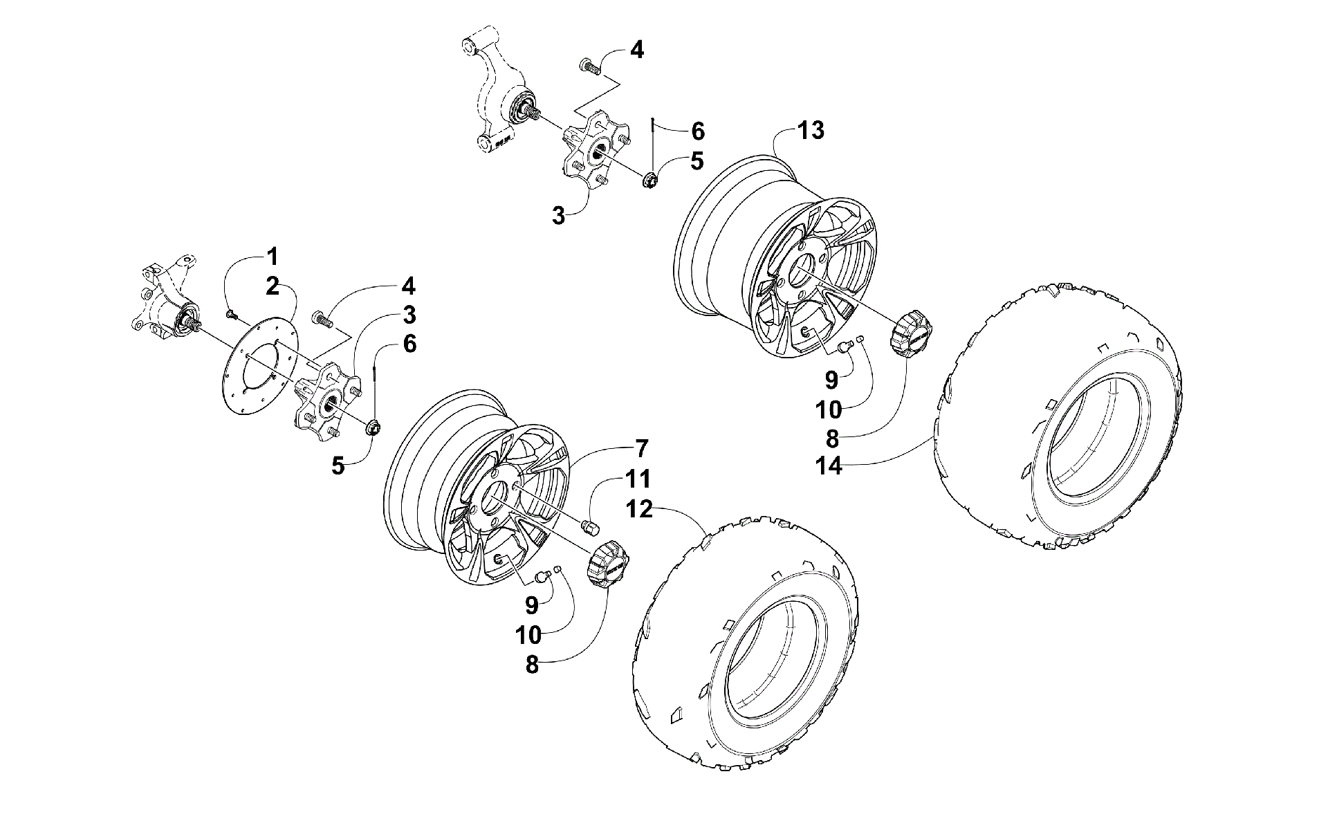 Колесо AND TIRE ASSEMBLY [99967]