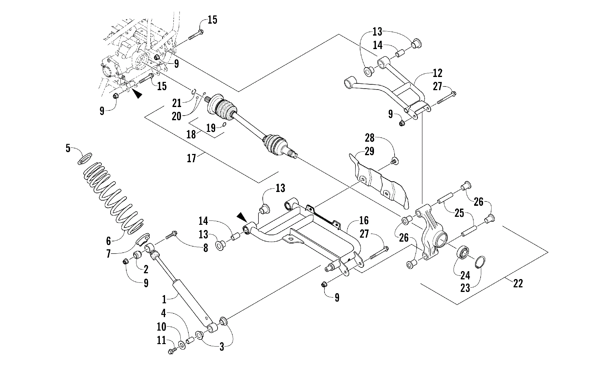 Задняя подвеска ASSEMBLY [97725]