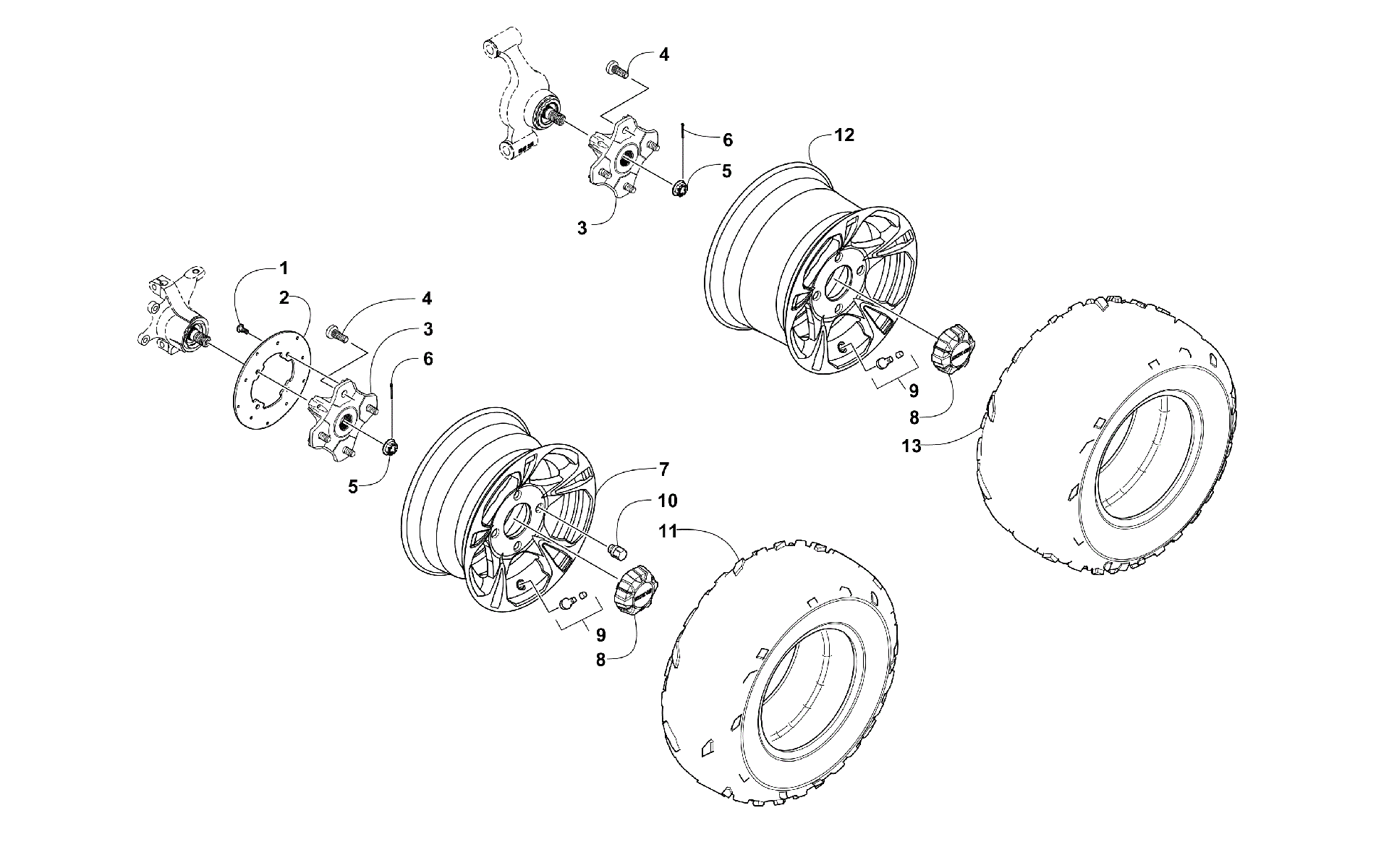 Колесо AND TIRE ASSEMBLY [97710]