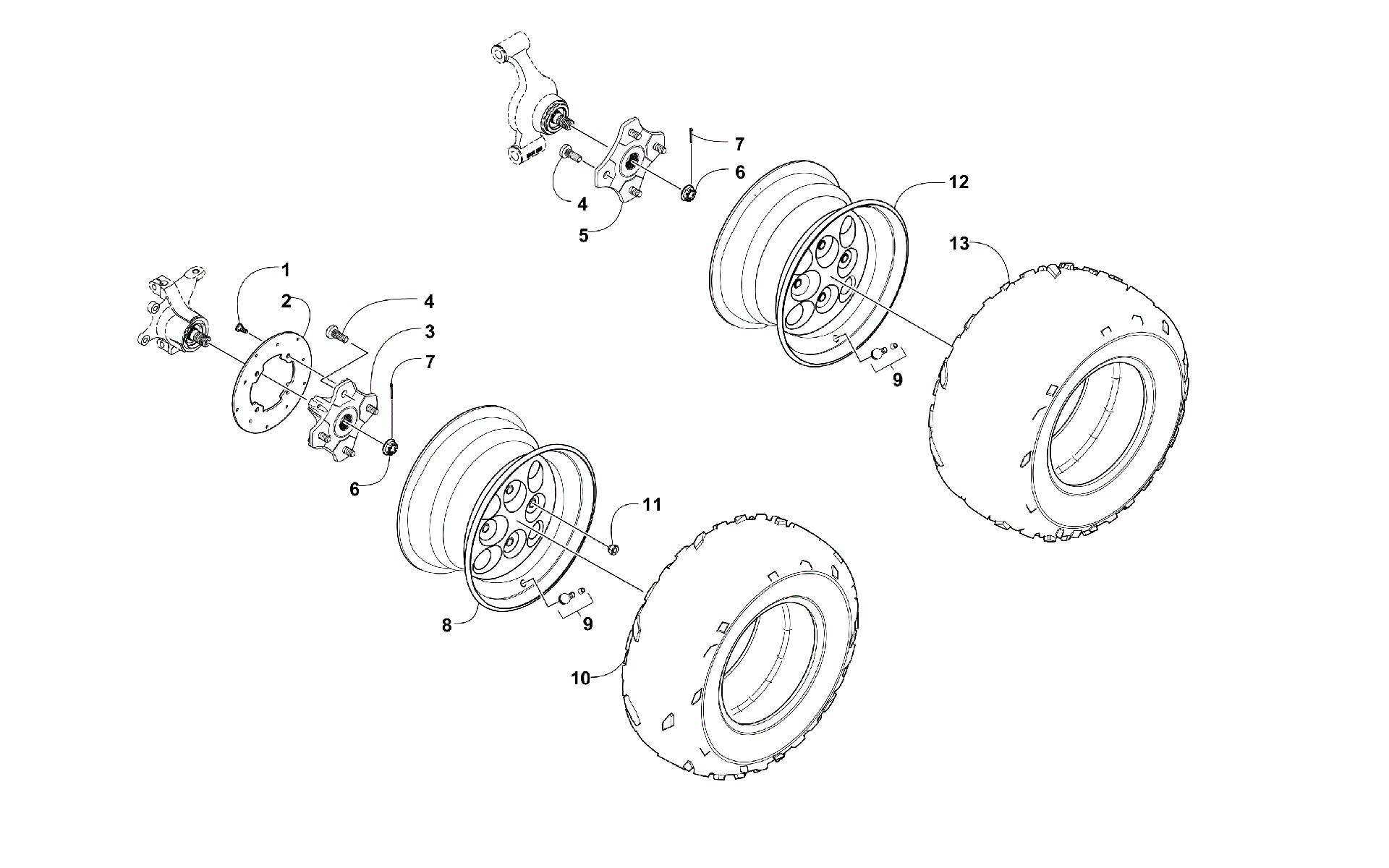 Колесо AND TIRE ASSEMBLY [97868]