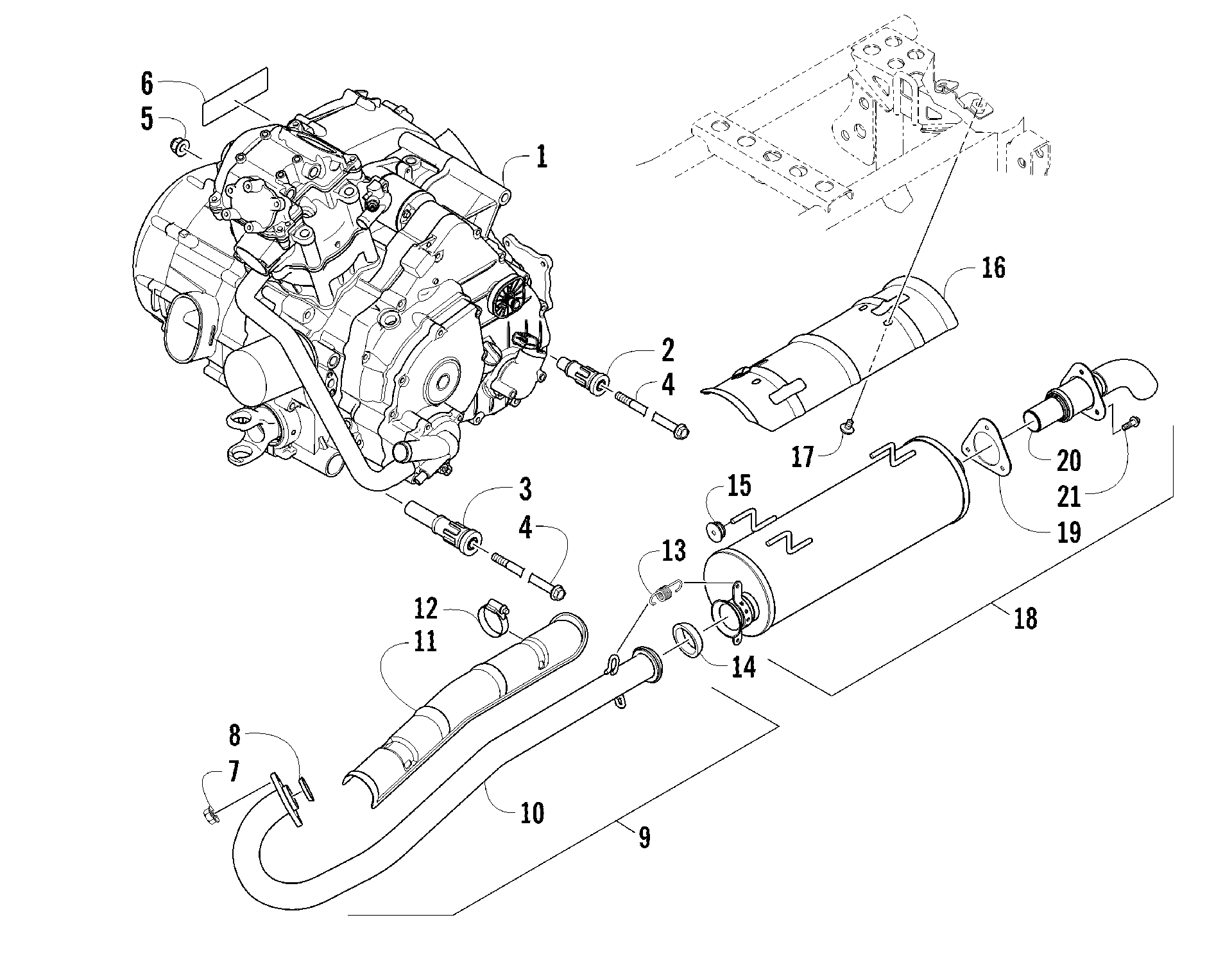 Двигатель AND EXHAUST [94314]