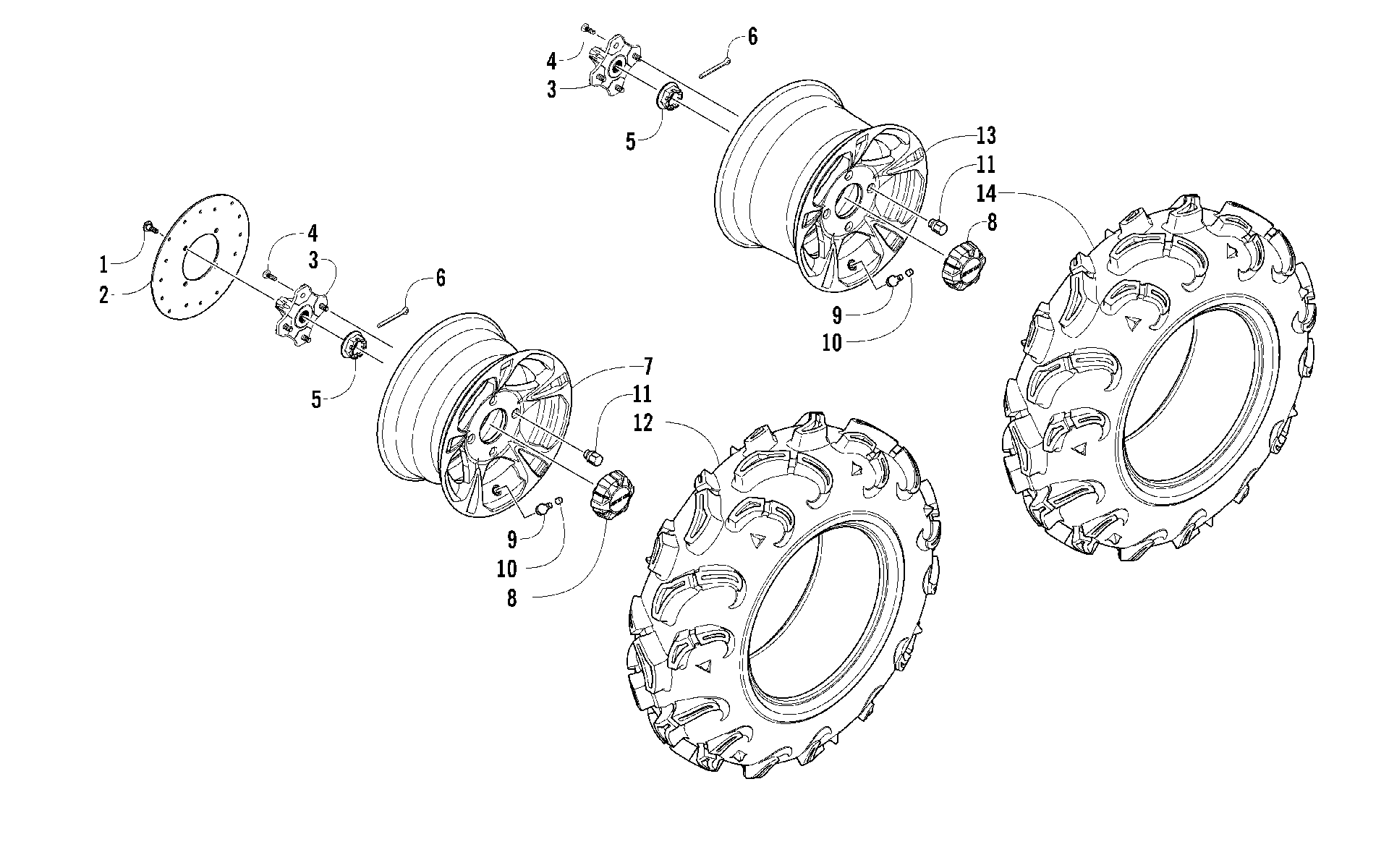 Колесо AND TIRE ASSEMBLY [97687]