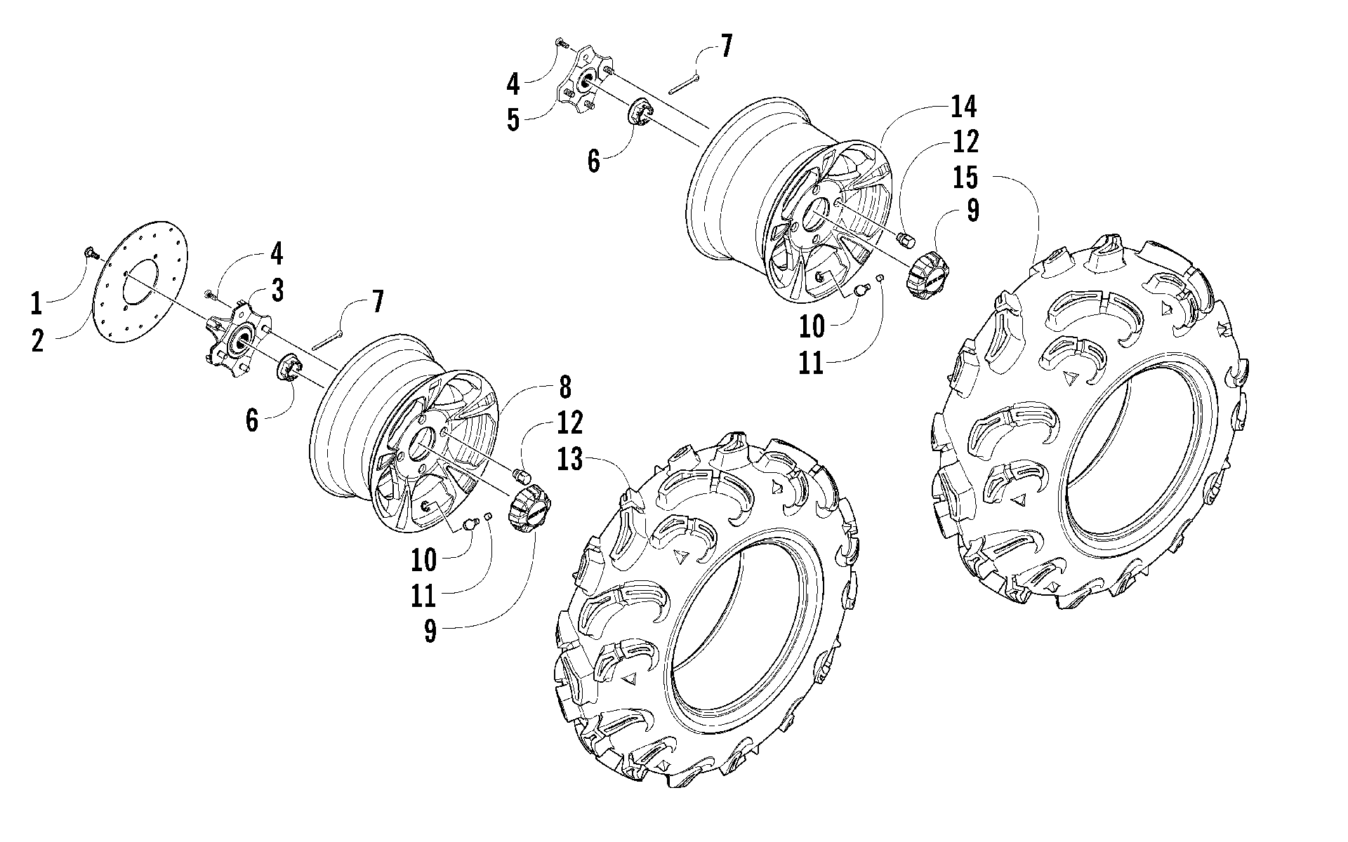 Колесо AND TIRE ASSEMBLY [97627]