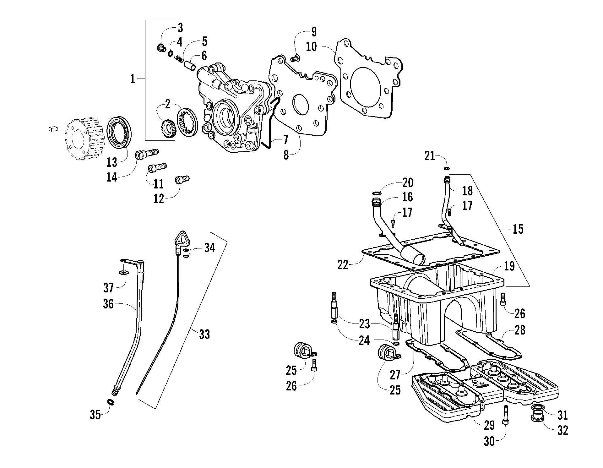 Масляный насос AND PAN ASSEMBLY [92853]