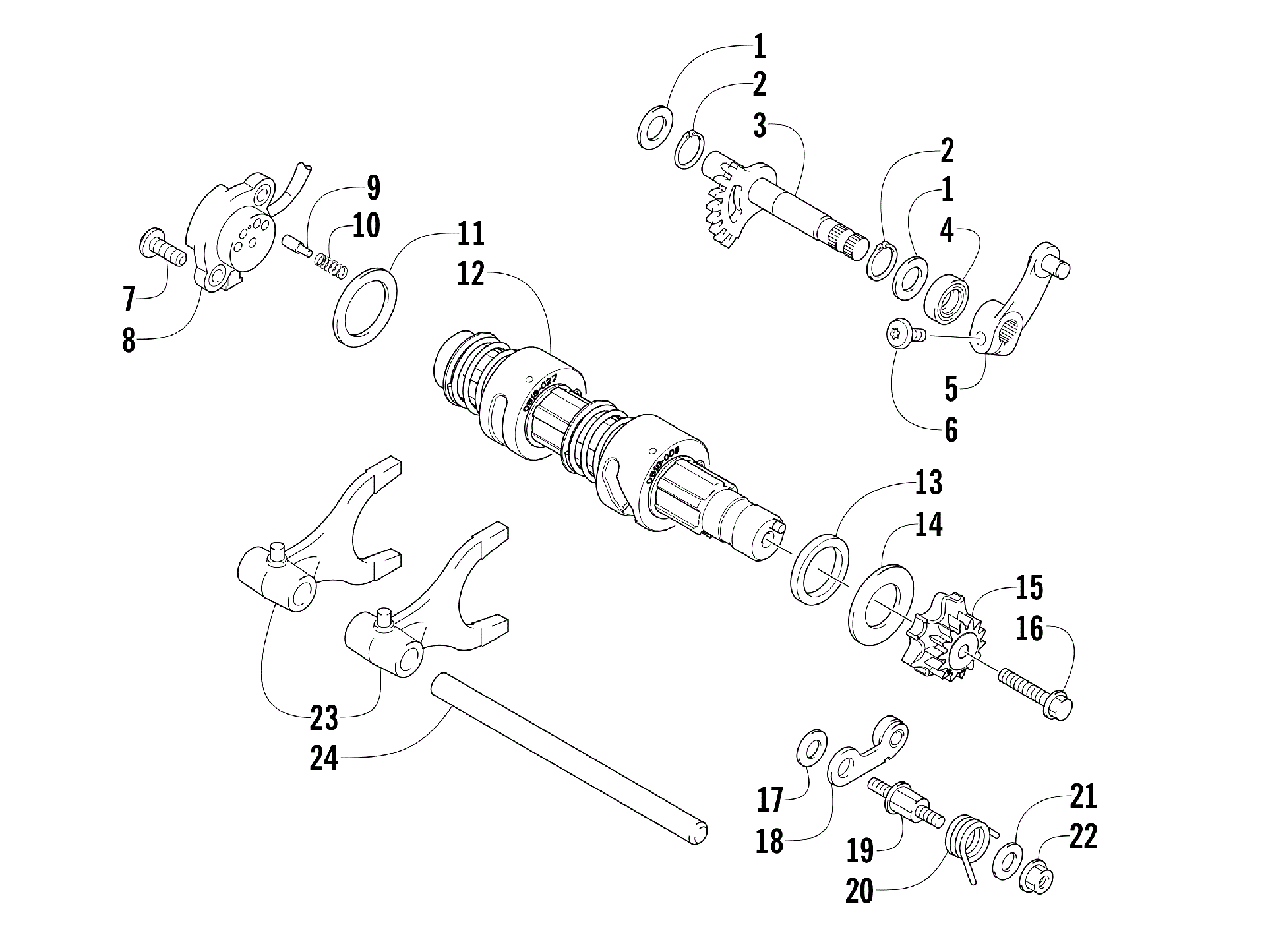 передача Shifting ASSEMBLY [300095]