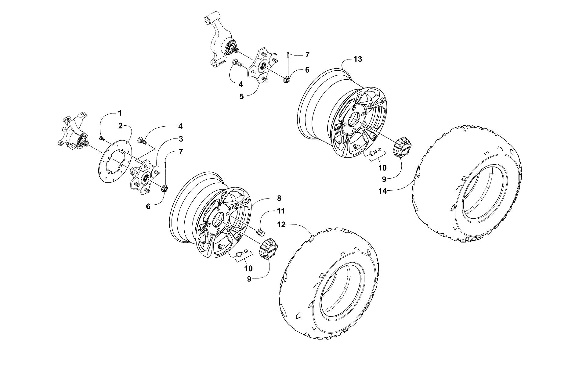 Колесо AND TIRE ASSEMBLY [99729]