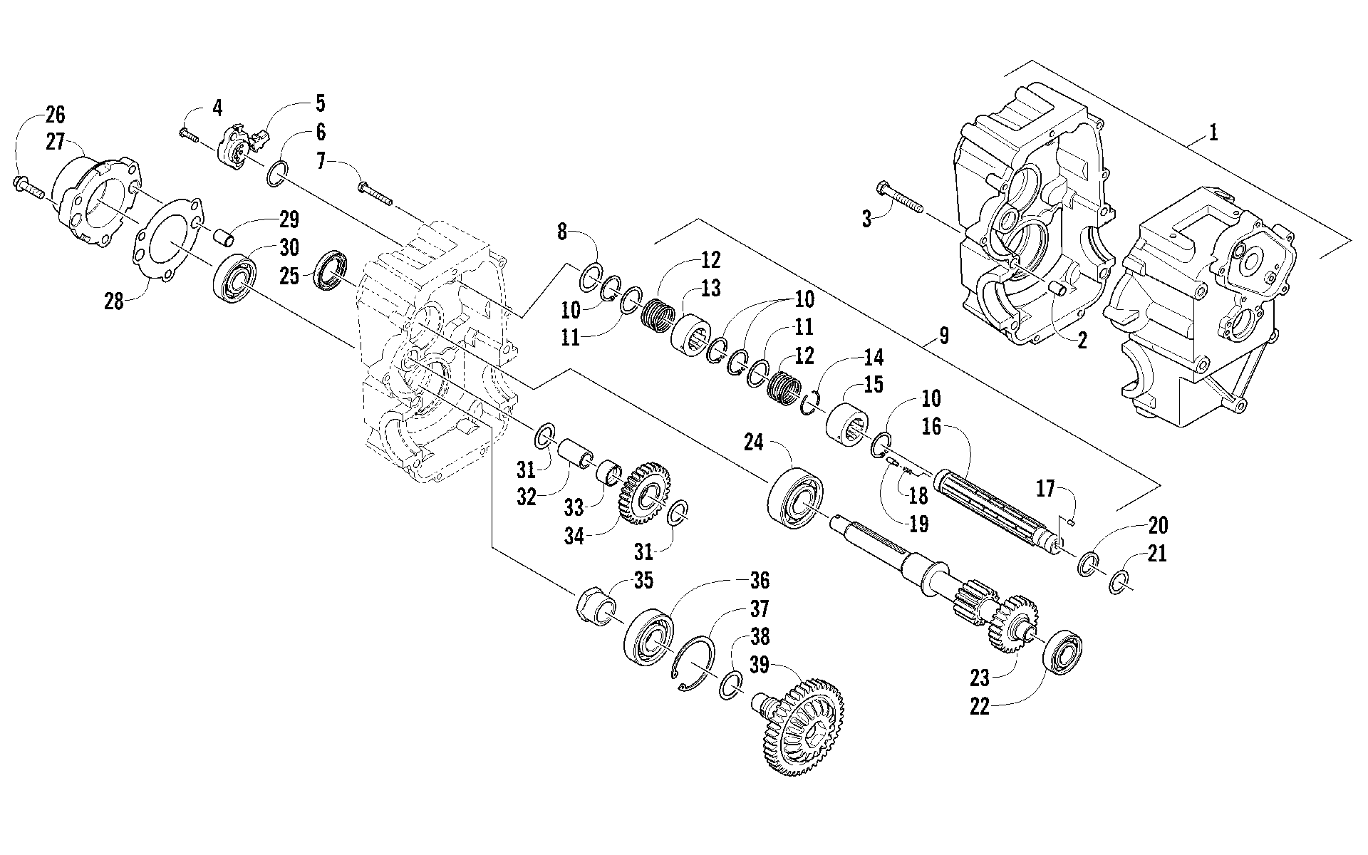 Трансмиссия RIGHT-SIDE ASSEMBLY [95042]