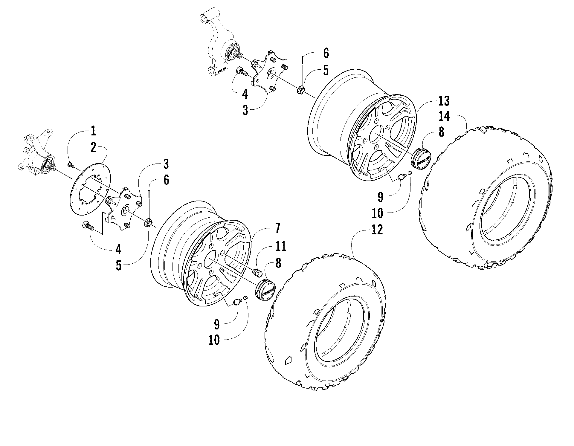 Колесо AND TIRE ASSEMBLY [95079]