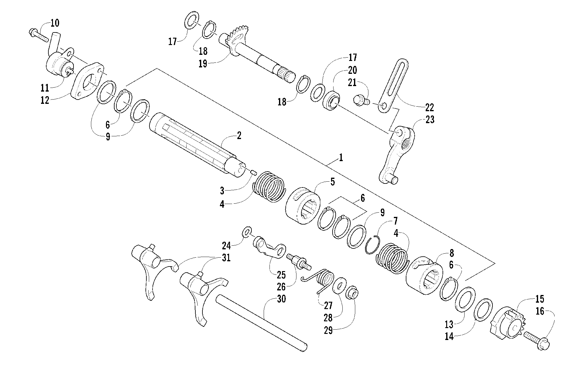передача Shifting ASSEMBLY [98402]