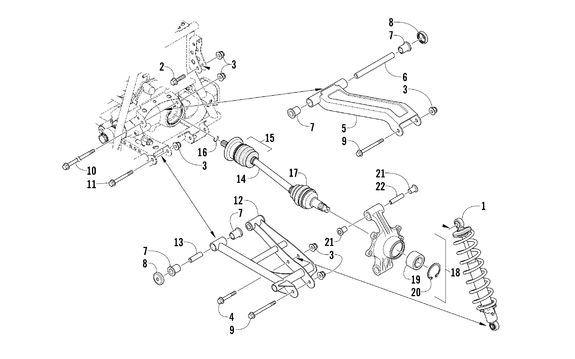 Задняя подвеска ASSEMBLY [96066]