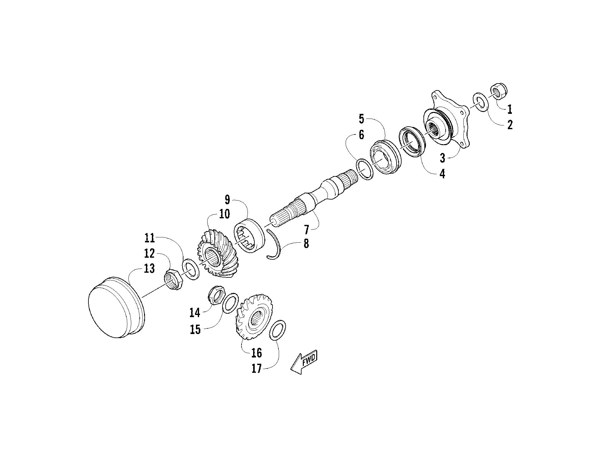 Secondary привод ASSEMBLY [96076]