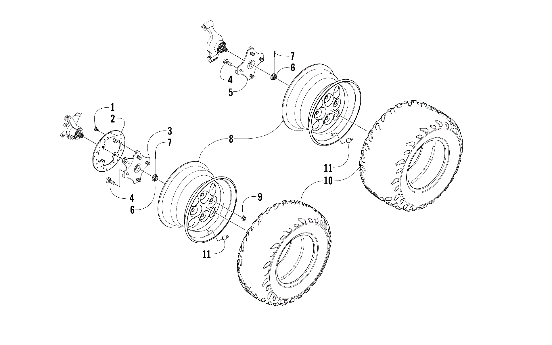 Колесо AND TIRE ASSEMBLY [98399]