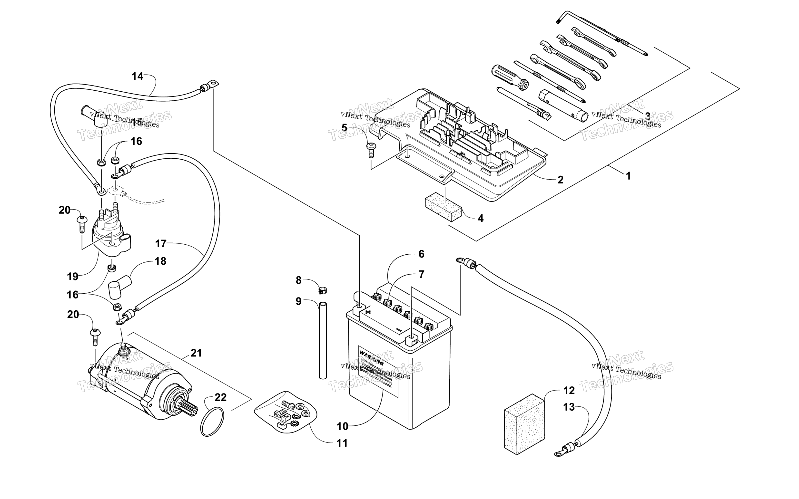 Аккумулятор And Starter Assembly