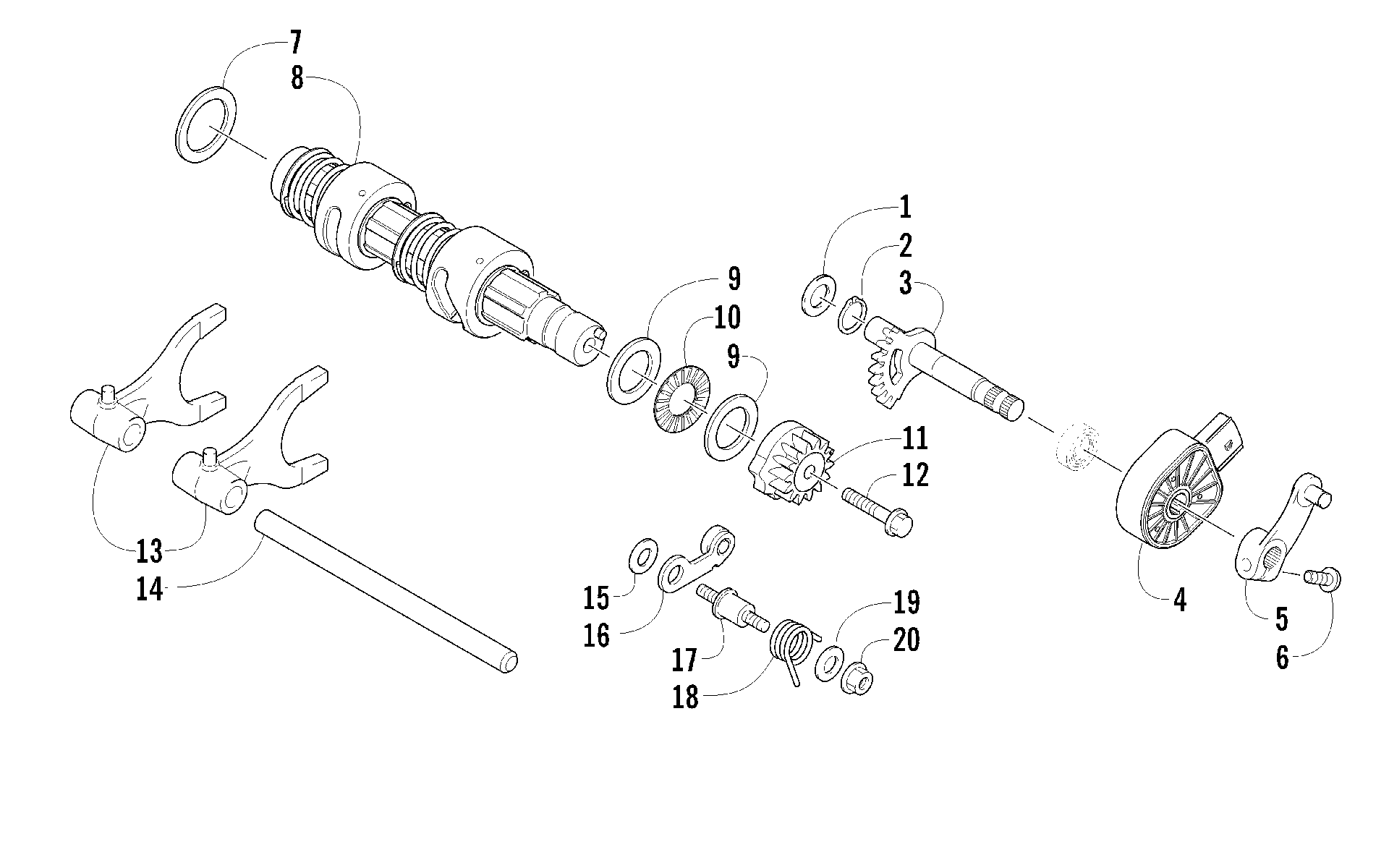 передача Shifting ASSEMBLY [92693]
