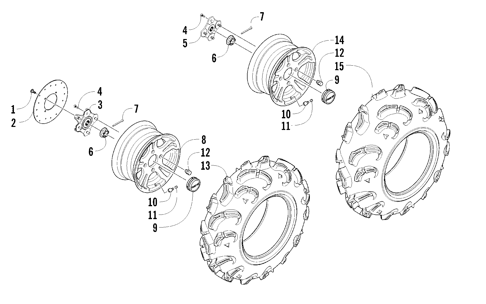 Колесо AND TIRE ASSEMBLY [93881]