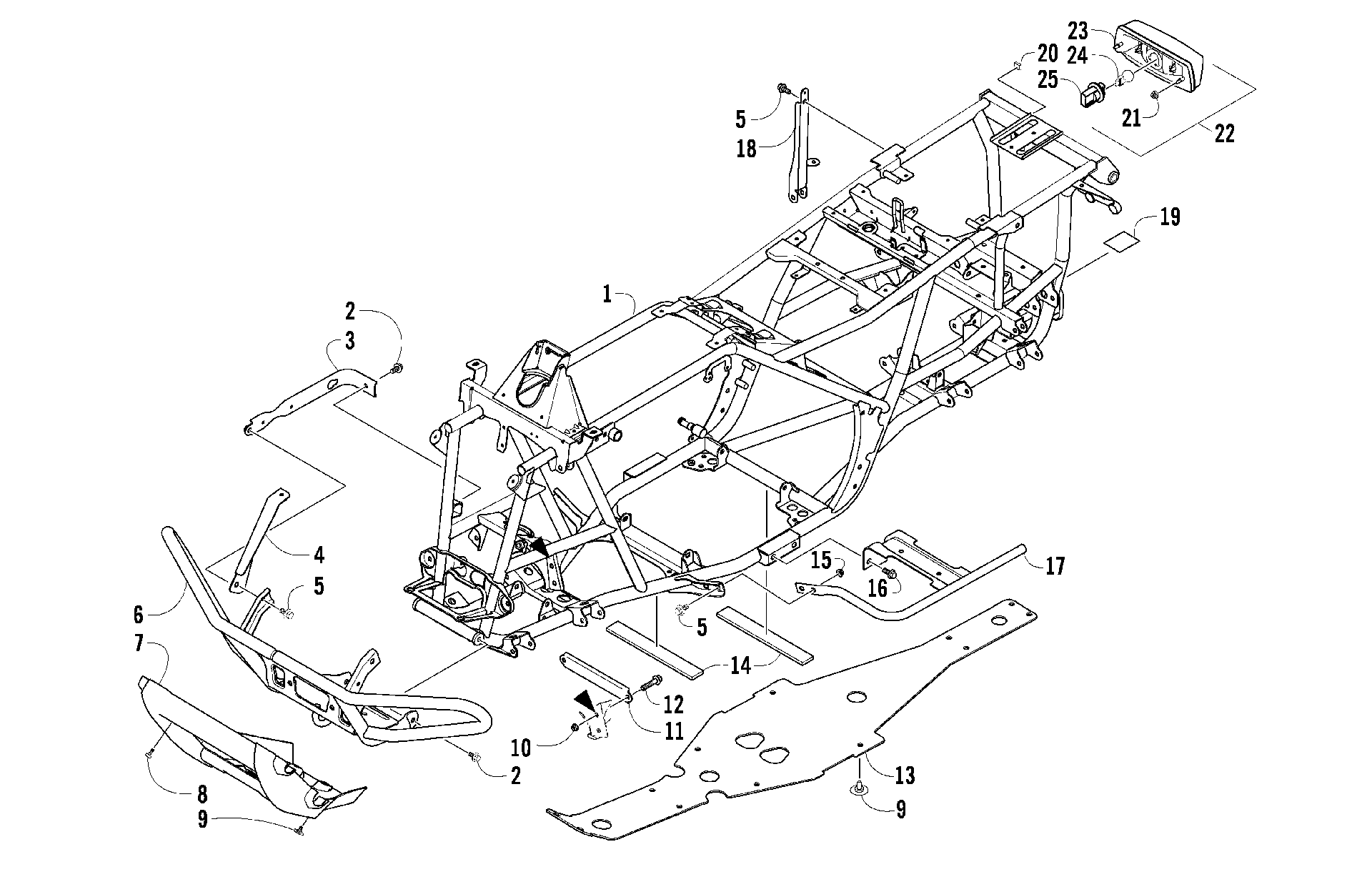FRAME, TAILLIGHT, и RELATED PARTS [92258]