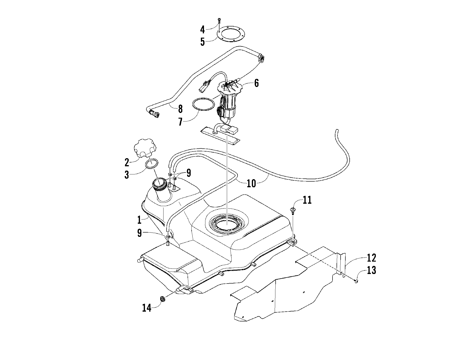топливный бак ASSEMBLY [92261]