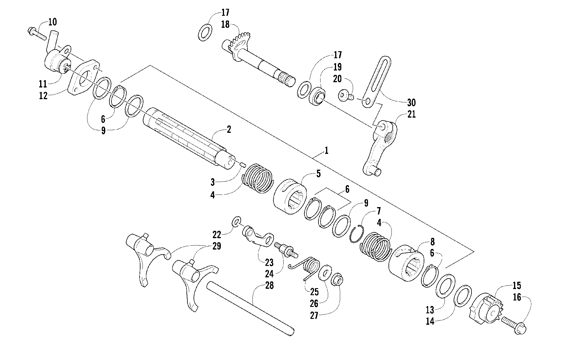 передача Shifting ASSEMBLY [92406]