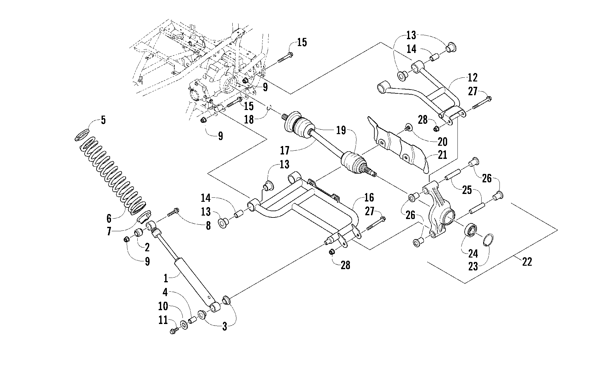 Задняя подвеска ASSEMBLY [92052]