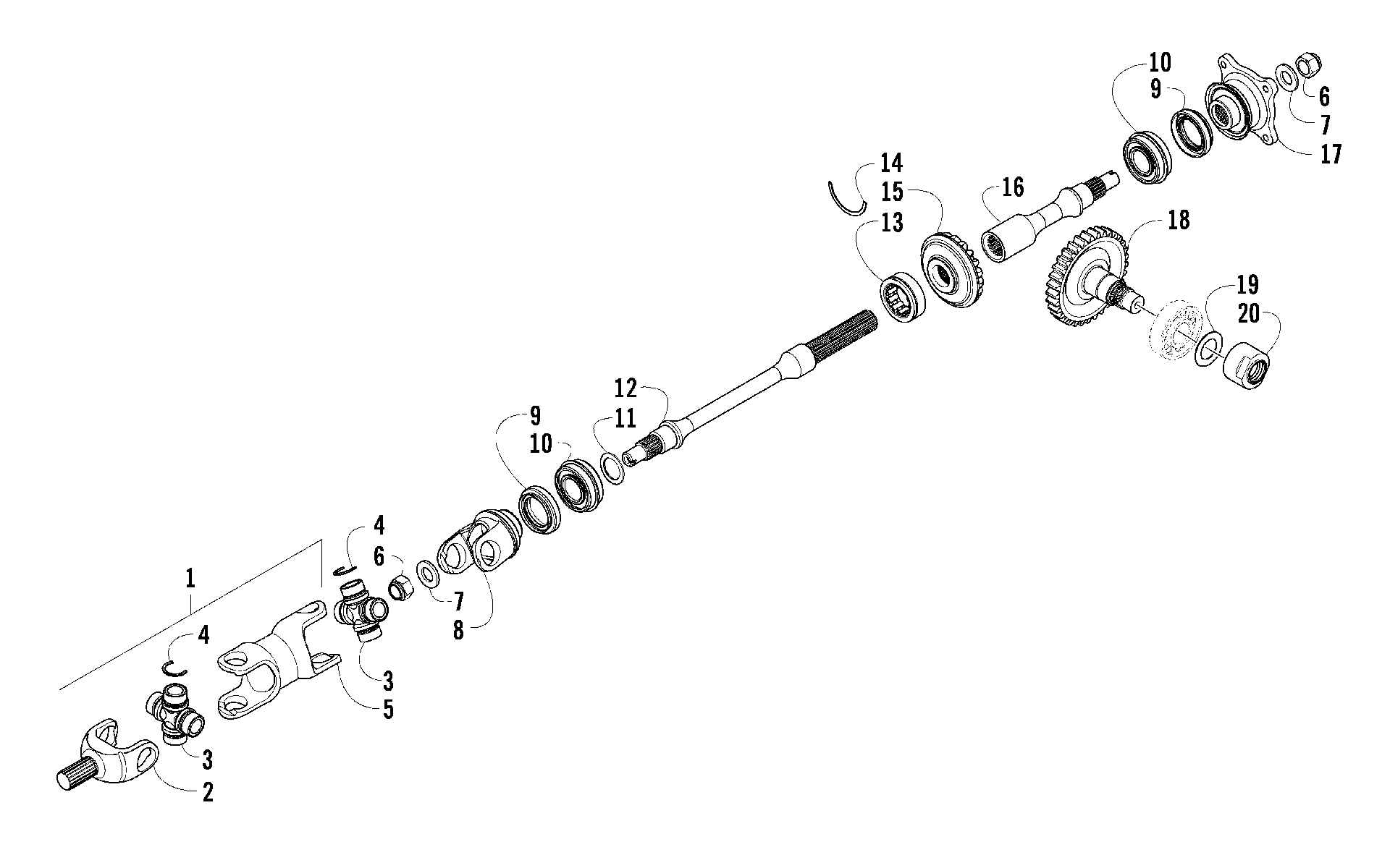 Secondary привод ASSEMBLY [92071]