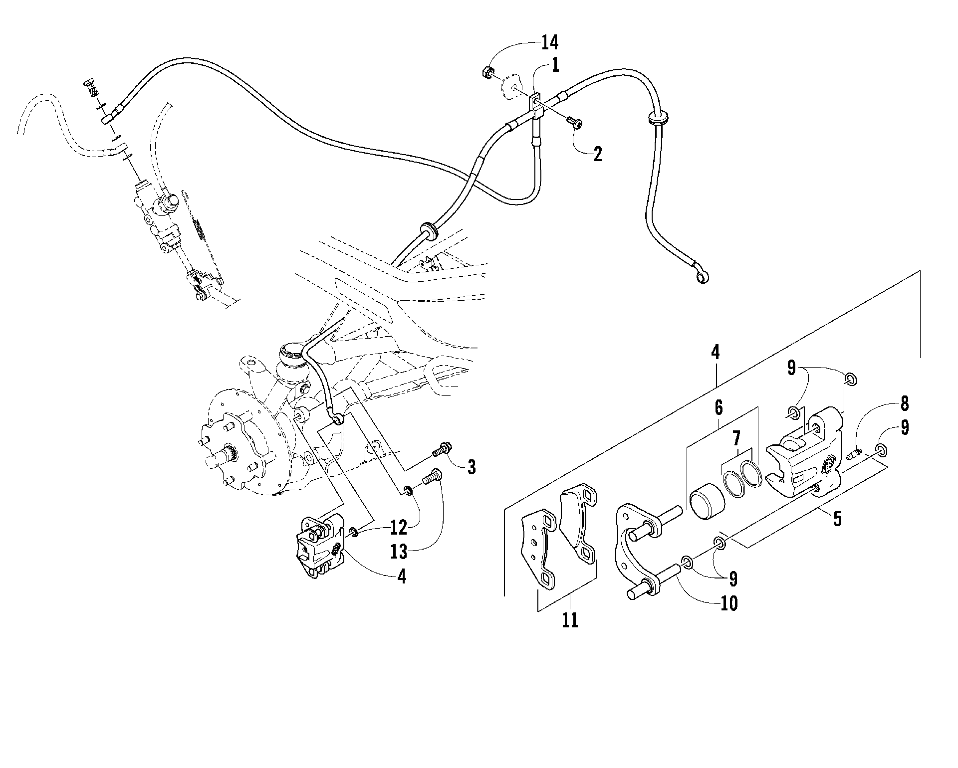 Hydraulic тормоз ASSEMBLY [96441]