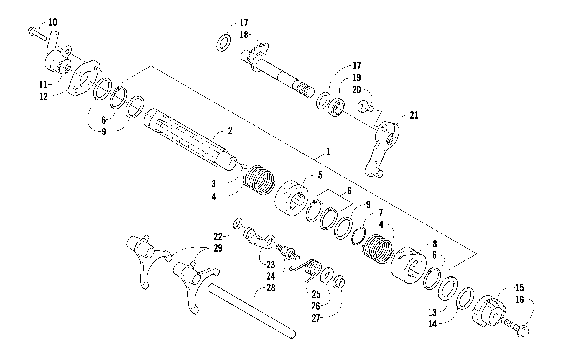 передача Shifting ASSEMBLY [90871]