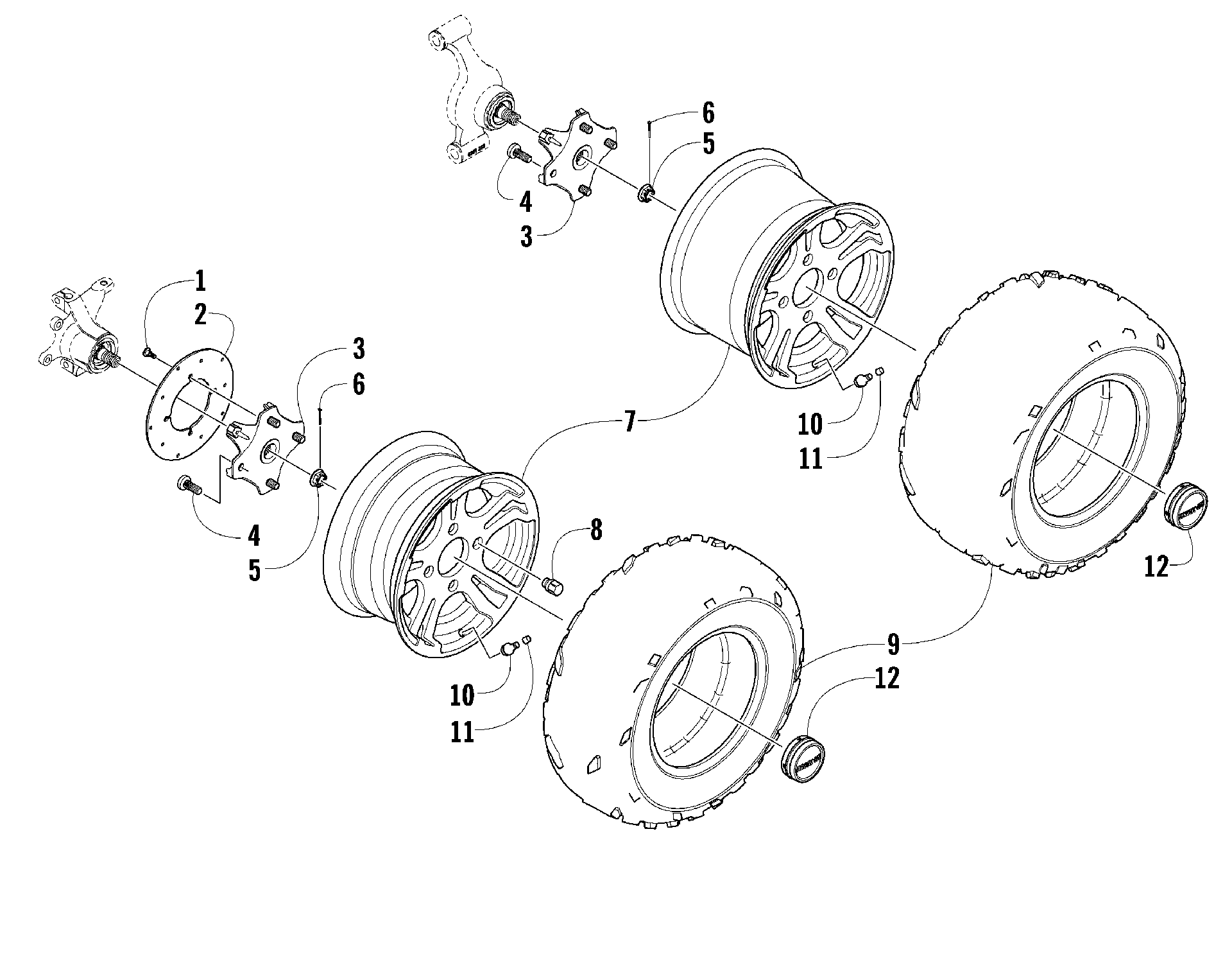 Колесо AND TIRE ASSEMBLY [92053]