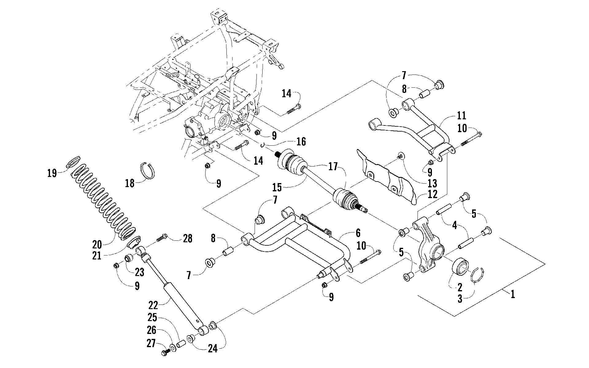 Задняя подвеска ASSEMBLY [89445]