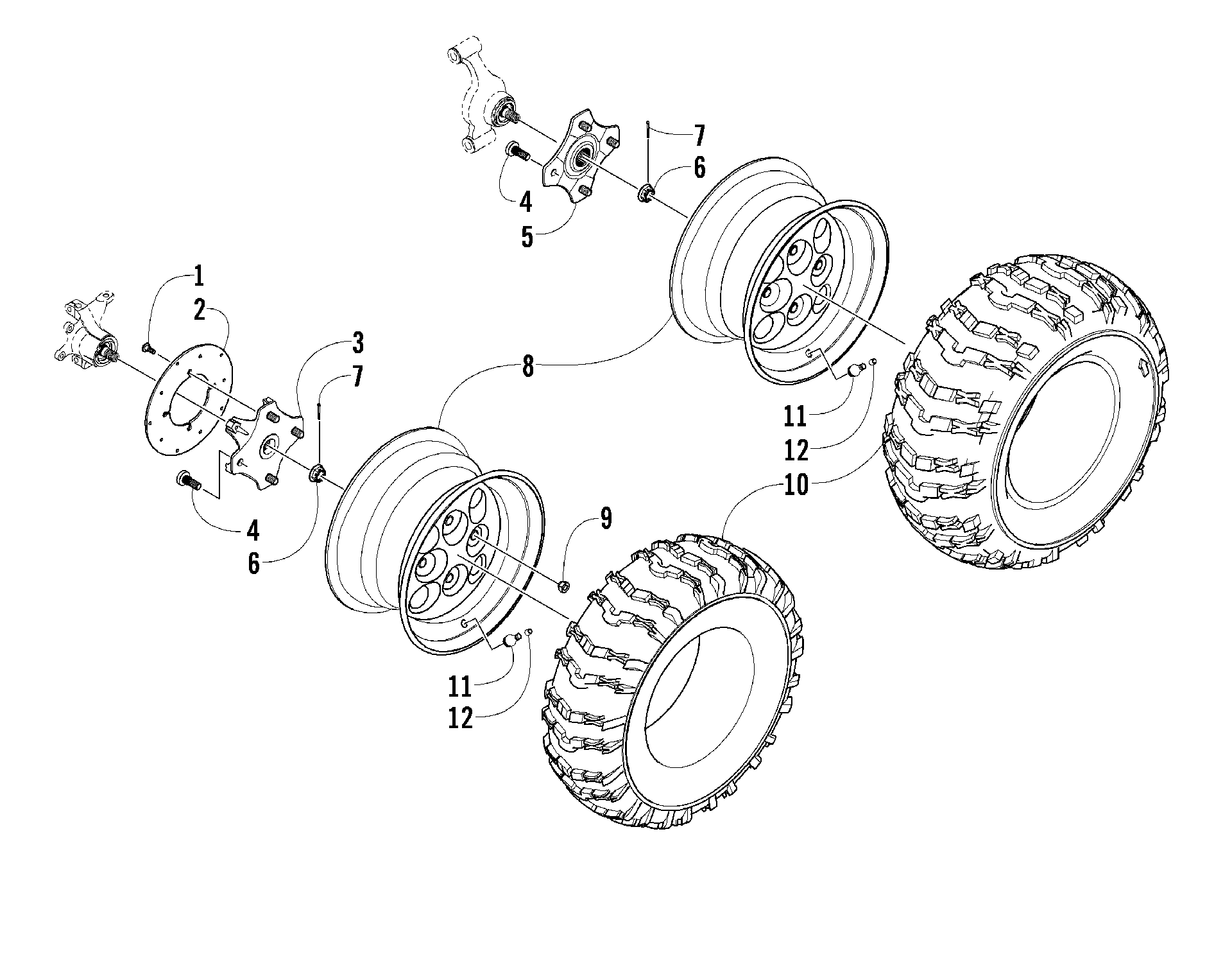 Колесо AND TIRE ASSEMBLY [96461]