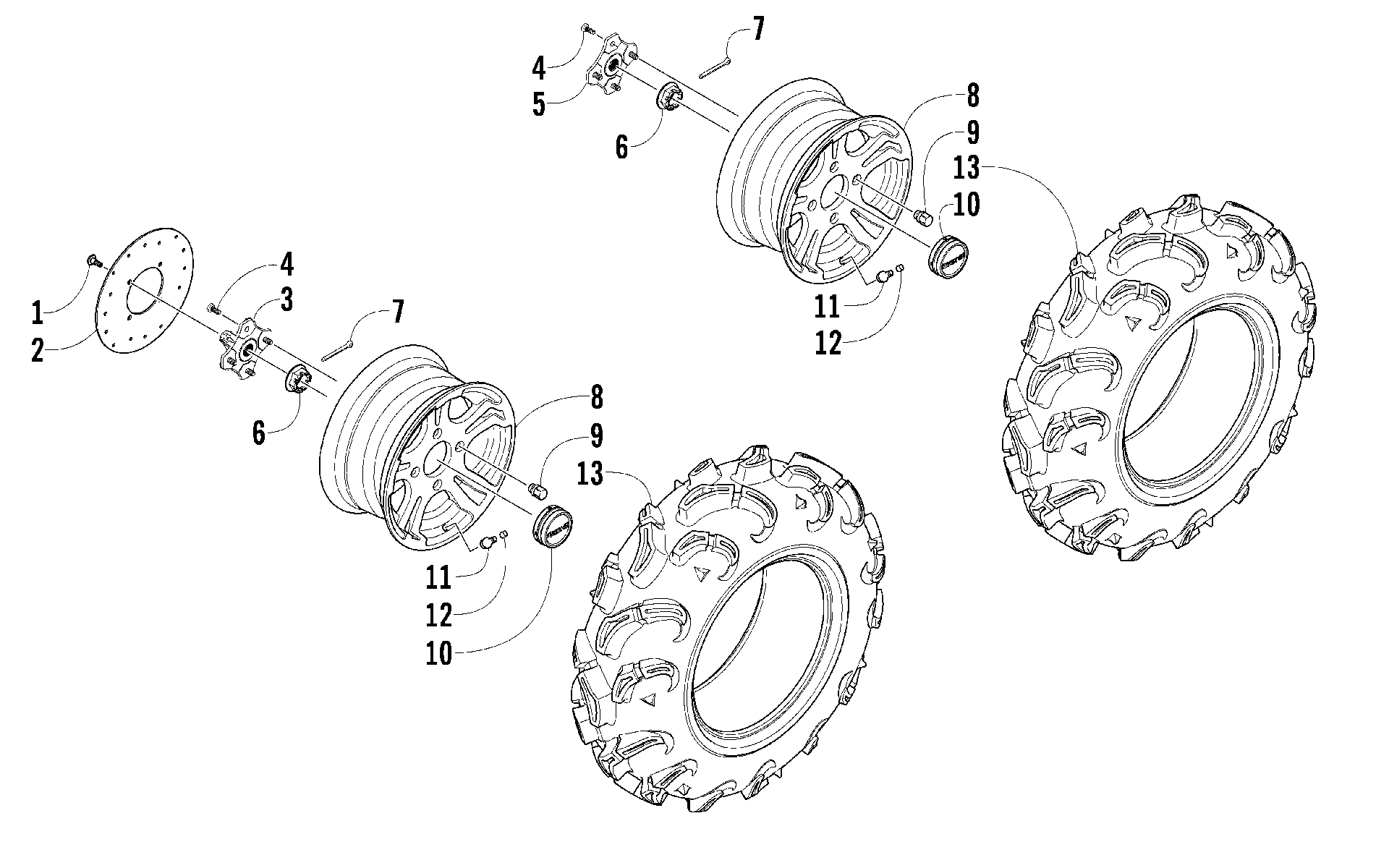 Колесо AND TIRE ASSEMBLY [91148]
