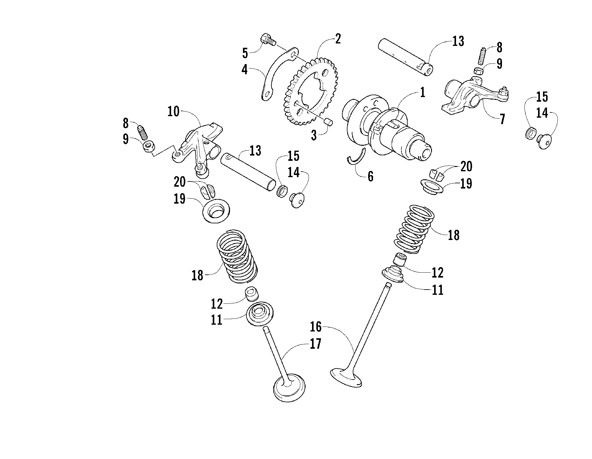 CAMSHAFT / клапан узел [88838]