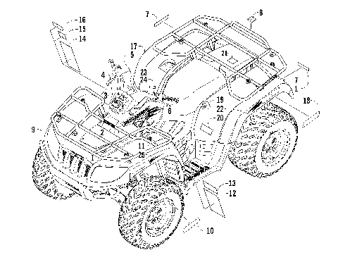 2008 ATV THUNDERCAT AUTOMATIC TRANSMISSION 4X4 SILVER [A2008IEW4EUSL]
