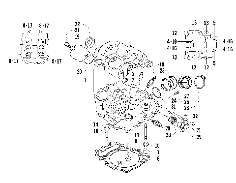 2008 ATV 700 H1 EFI 4X4 AUTOMATIC FIS SILVER [A2008IBT4EUSL]
