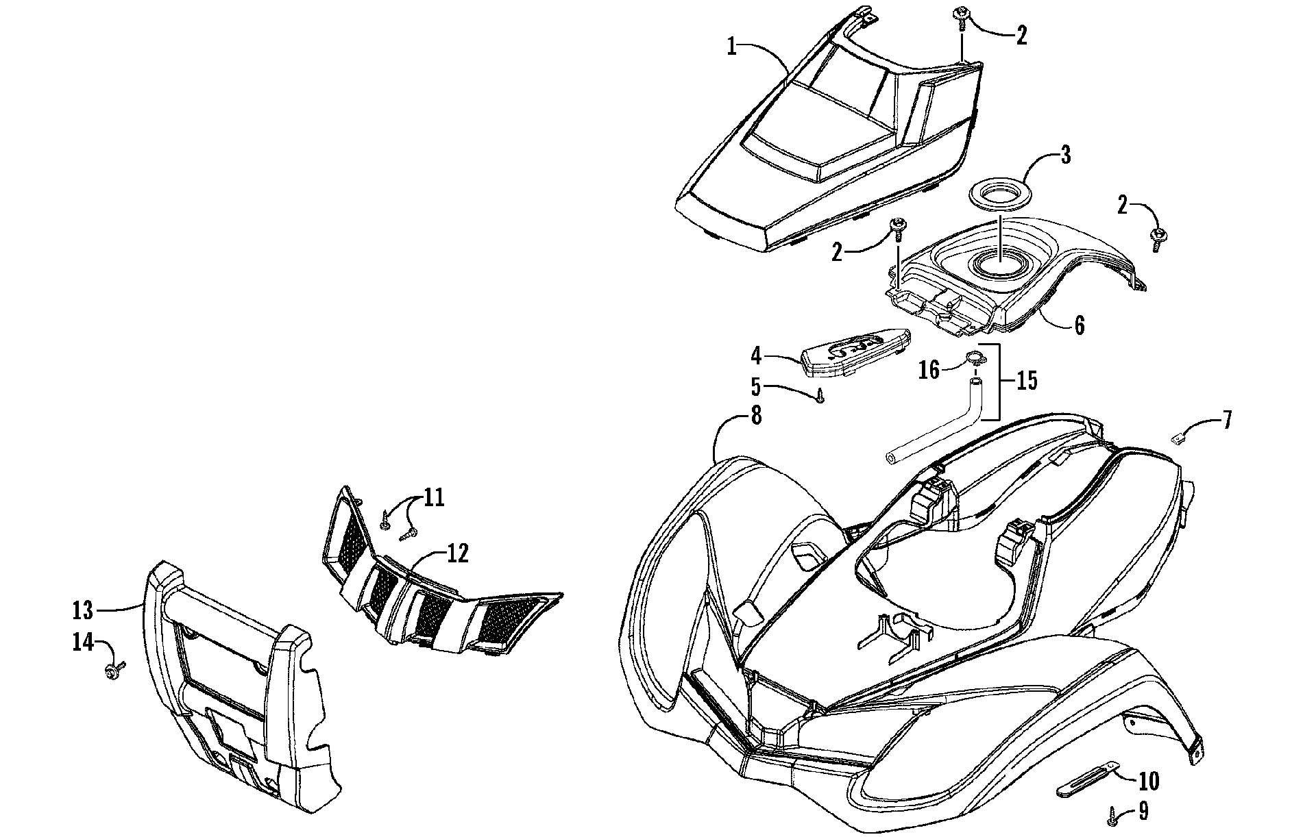 Передняя часть BODY PANEL ASSEMBLY [85424]