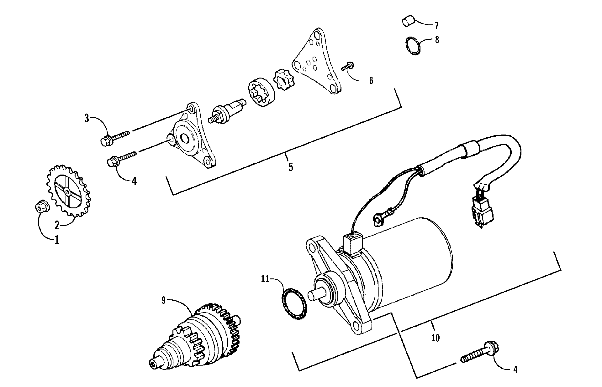 Стартер AND OIL PUMP ASSEMBLIES [85091]