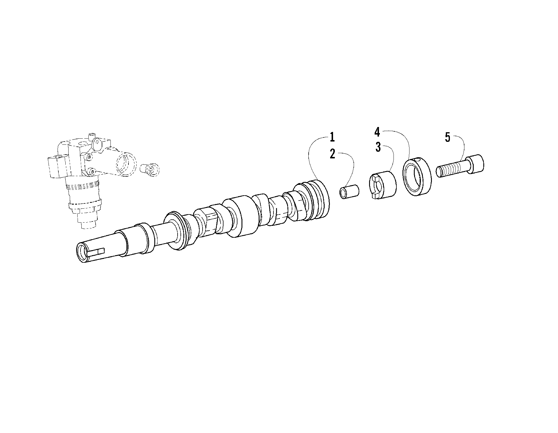 CAMSHAFT и топливный насос привод ECCENTRIC [87146]