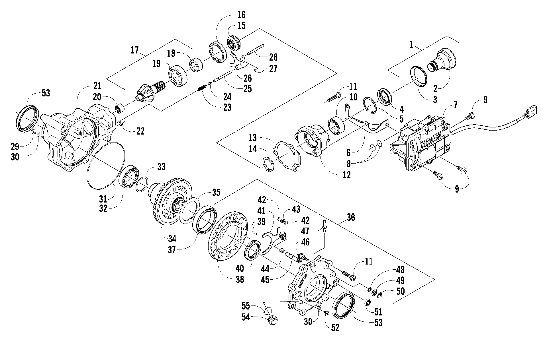 Передняя часть DRIVE GEARCASE ASSEMBLY [87544]